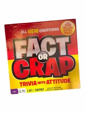 Spin Master Fact or Crap Trivia With Attitude Board Game Complete
